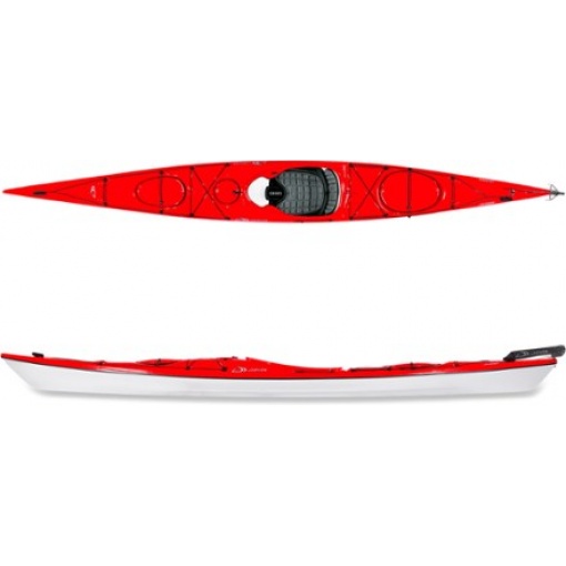 head out on the water with full confidence. This 16 footer is a beautiful kayak to paddle. Ample storage for weekend trips and up to a week. The thermoformed plastic can take on beaches and rocks being tougher than fibreglass composite. There are no excuses now to spend more time on the water. The comfort of the cockpit with a fully featured seating for supporting long hours. The three hatches including an in front day hatch for easy access. Store all to "go to" gear close by. What else can I crap on about..? Oh yeah the colours are really cool and shiny and the deck rigging is perfectly laid out.