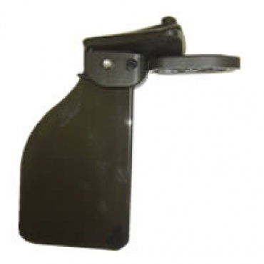 This is the Rear assembly in a profile view showing the rudder blade shape and all included parts