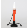 Tektite Light Orange Body White Cone showing 27cm height Suction cup and leash