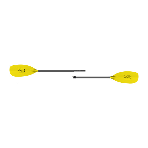 VE-paddles Explorer Yellow glass blades split shaft