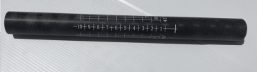 Surge Paddle Shaft Joiner Spigot view showing markings length and feather angle