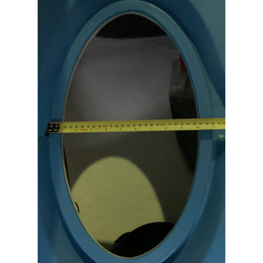 Surge Oval Hatch Rim Top view width with measure 27.8cm