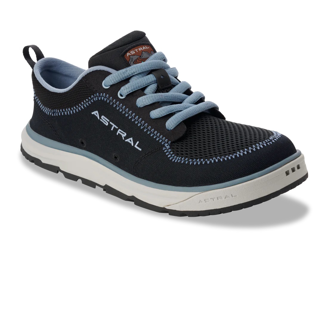 Astral Footwear Brewerss Onyx Black Angled front top view