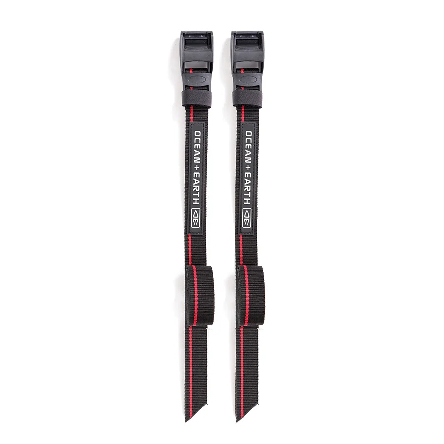 Ocean Earth Tie Down Straps Pair with Rubber Buckles 3.6 metres long 25mm wide SARX06